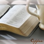Bible and coffee