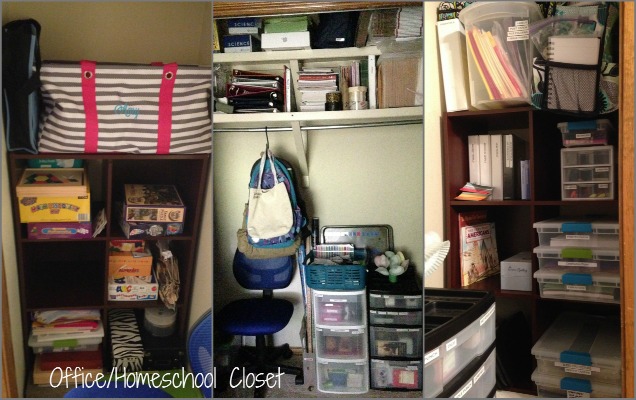 Rearranging - Office and Homeschool Closet