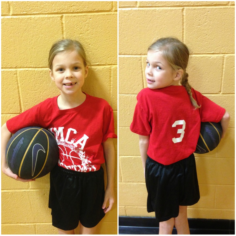 Meleah's first basketball game