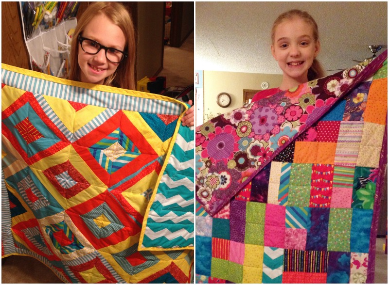 Reese and Abby Grace's completed quilts