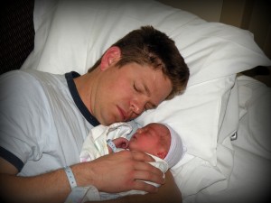 Daddy with Colin~ April 15th, 2009