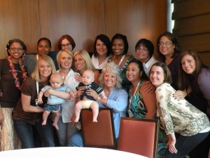 Paula Deen with some of Walmart's ElevenMoms