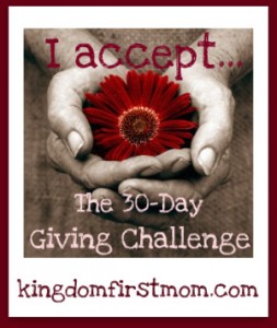 30-day giving challenge