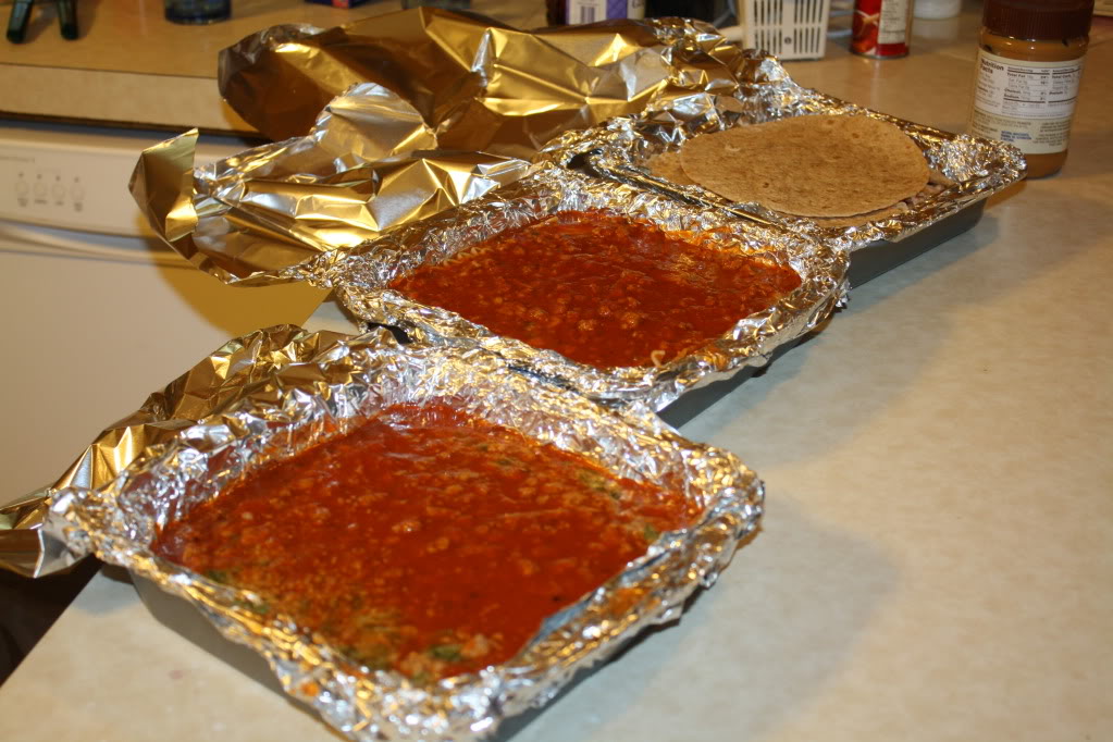 2 Lasagna casseroles and 1 Chicken-tortilla casserole (all freezer meals)