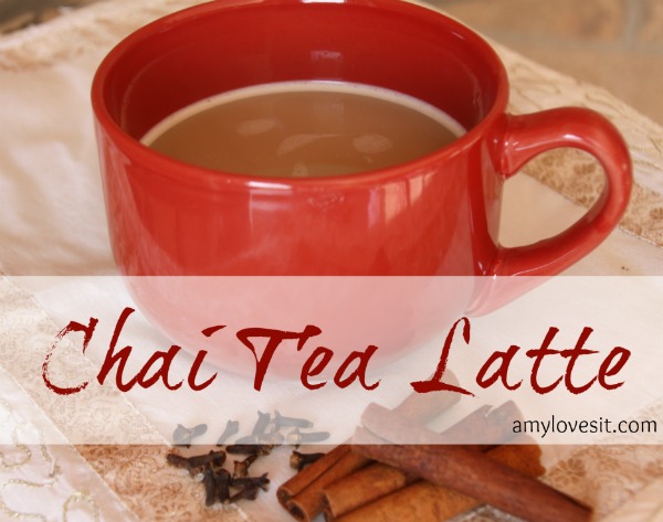 Easy Homemade Chai Tea Latte  AmyLovesIt.com