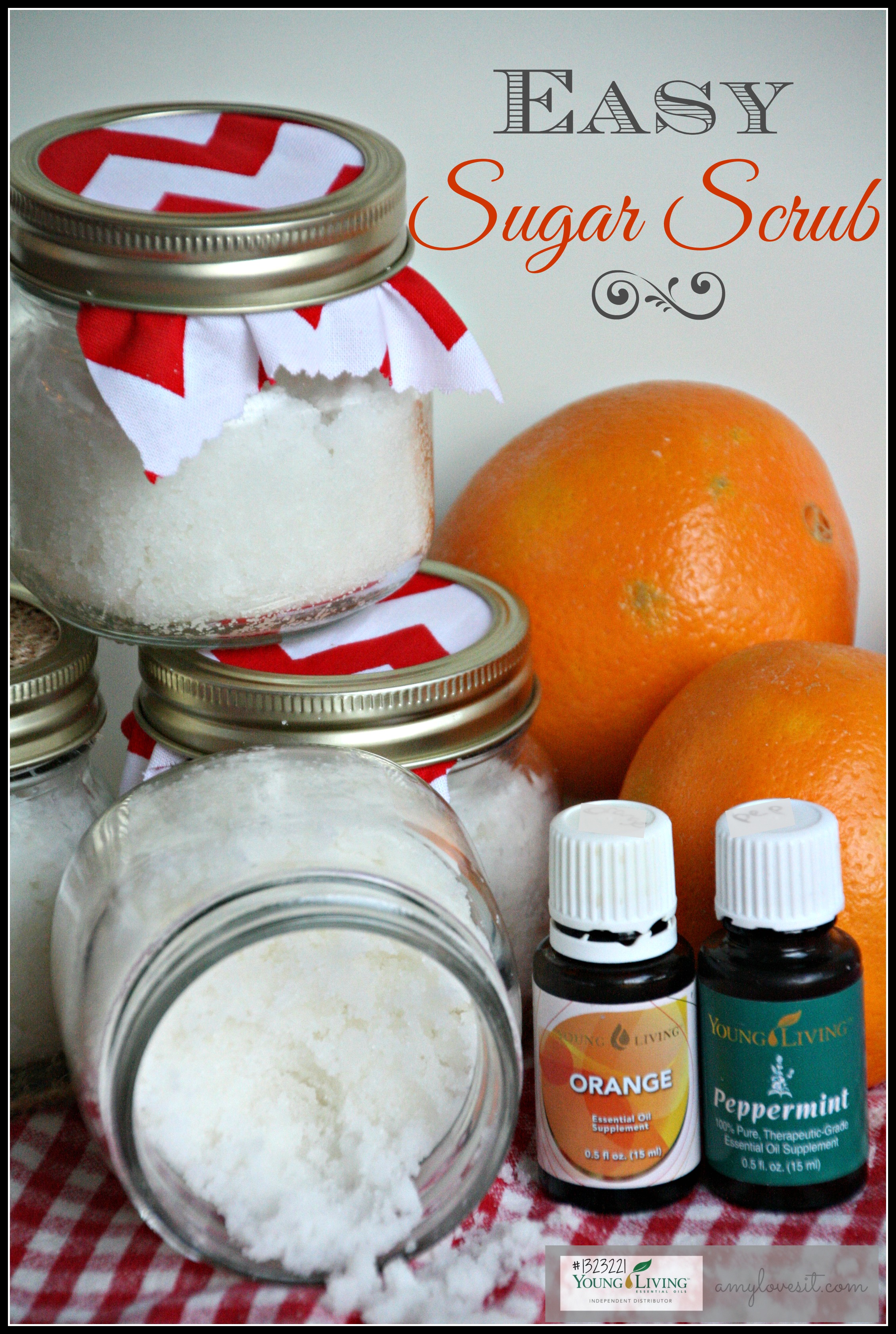 DIY Orange And Peppermint Sugar Scrub