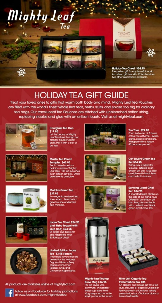 Mighty Leaf Holiday Gift Guide 2014