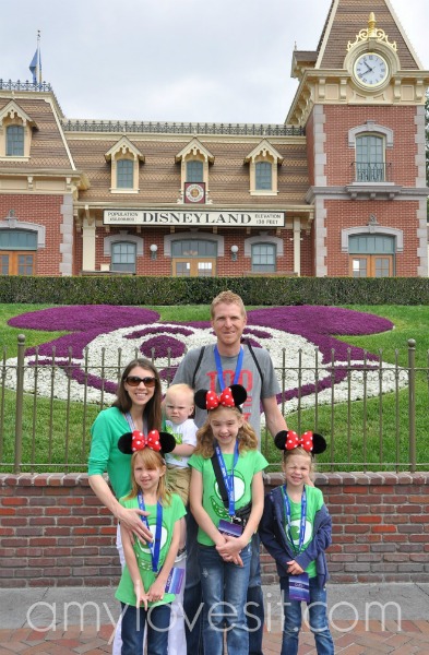 Our family at Disneyland, April 2014