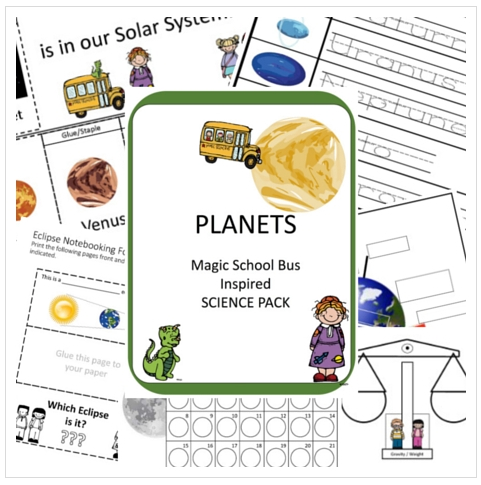 Magic School Bus Inspired Planet Study 30% off