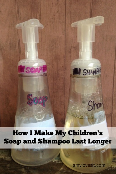 How I Make My Children’s Soap and Shampoo Last Longer | AmyLovesIt.com