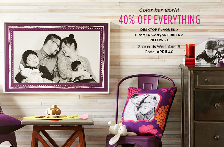 Shutterfly: 40% off Everything