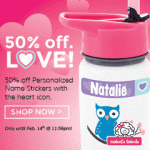 50% off Heart Icon Name Stickers Mabel's Labels | AmyLovesIt.com