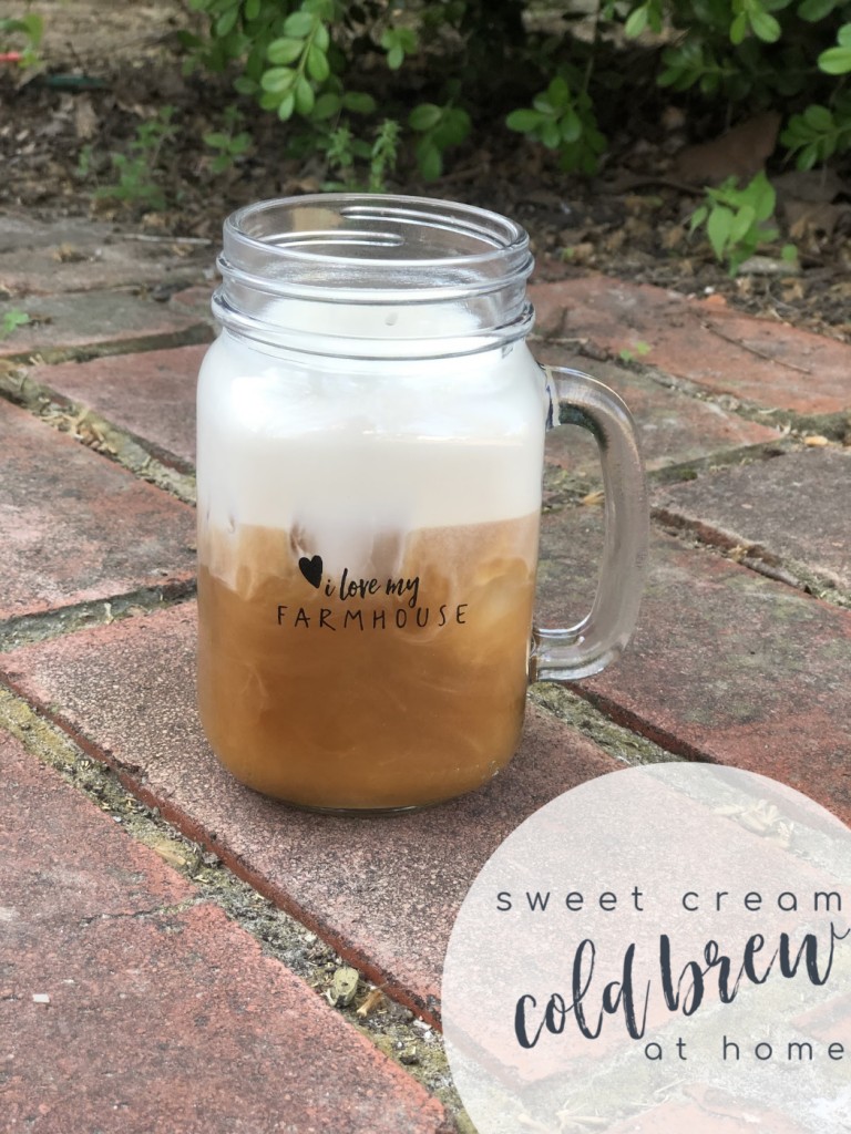 Make Sweet Cream Cold Brew at Home || AmyLovesIt.com